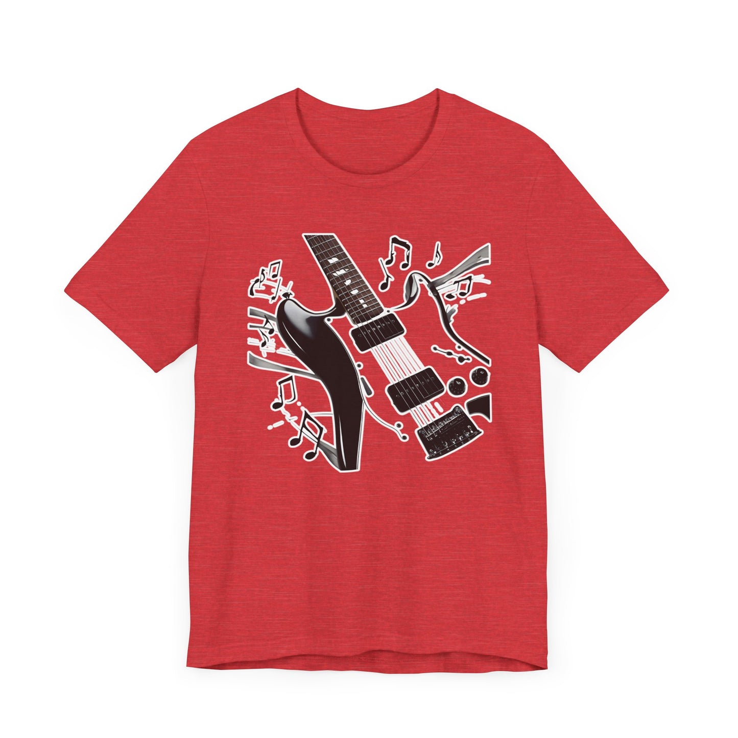 Black and White Guitar T-Shirt