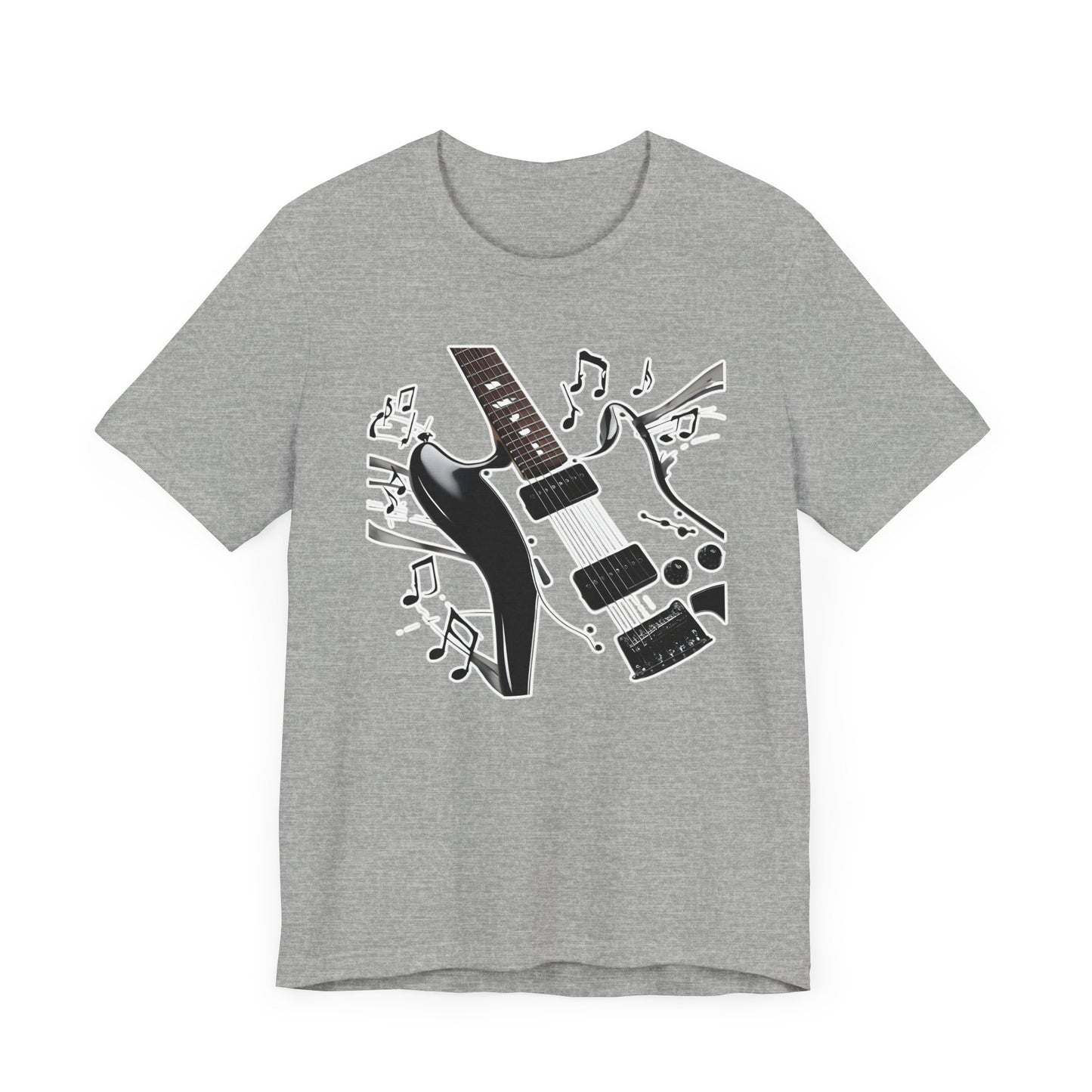 Black and White Guitar T-Shirt