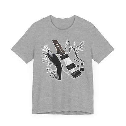 Black and White Guitar T-Shirt