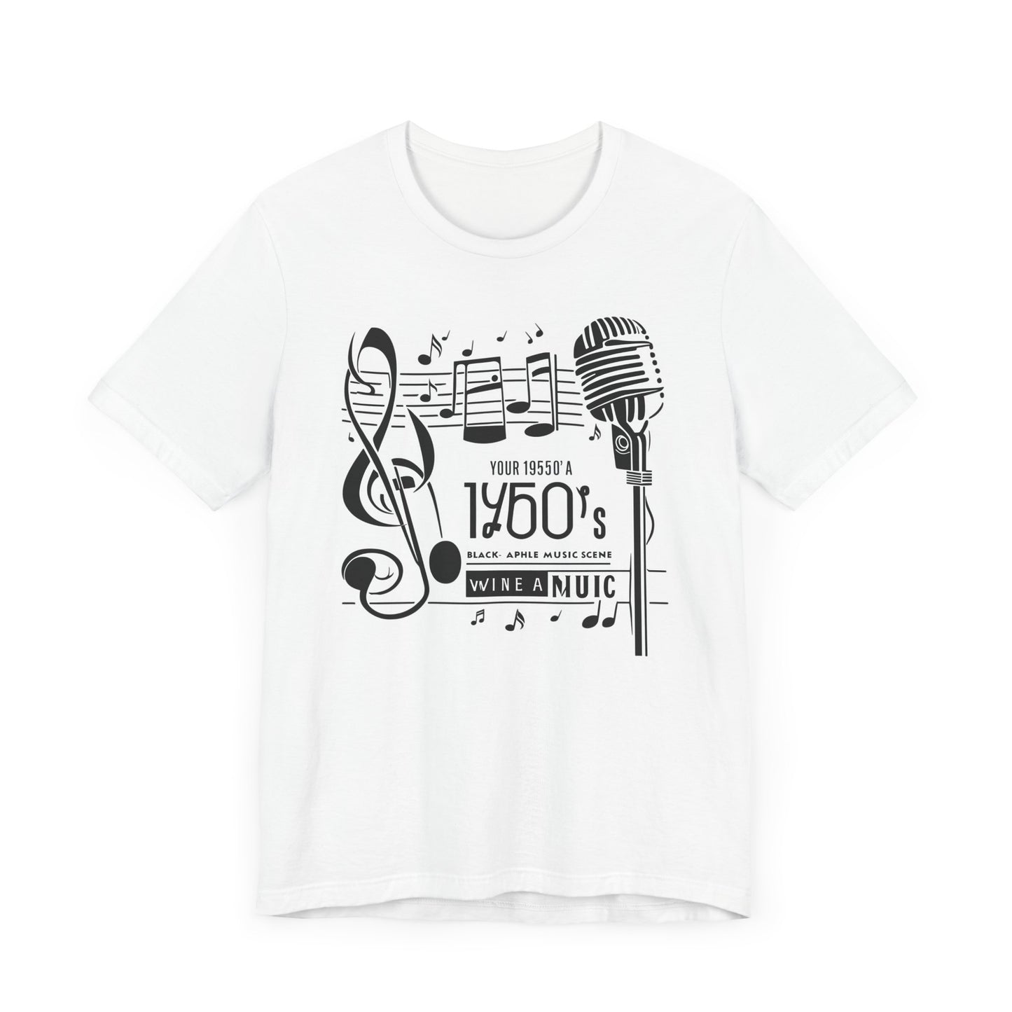 Music Note and Microphone T-Shirt