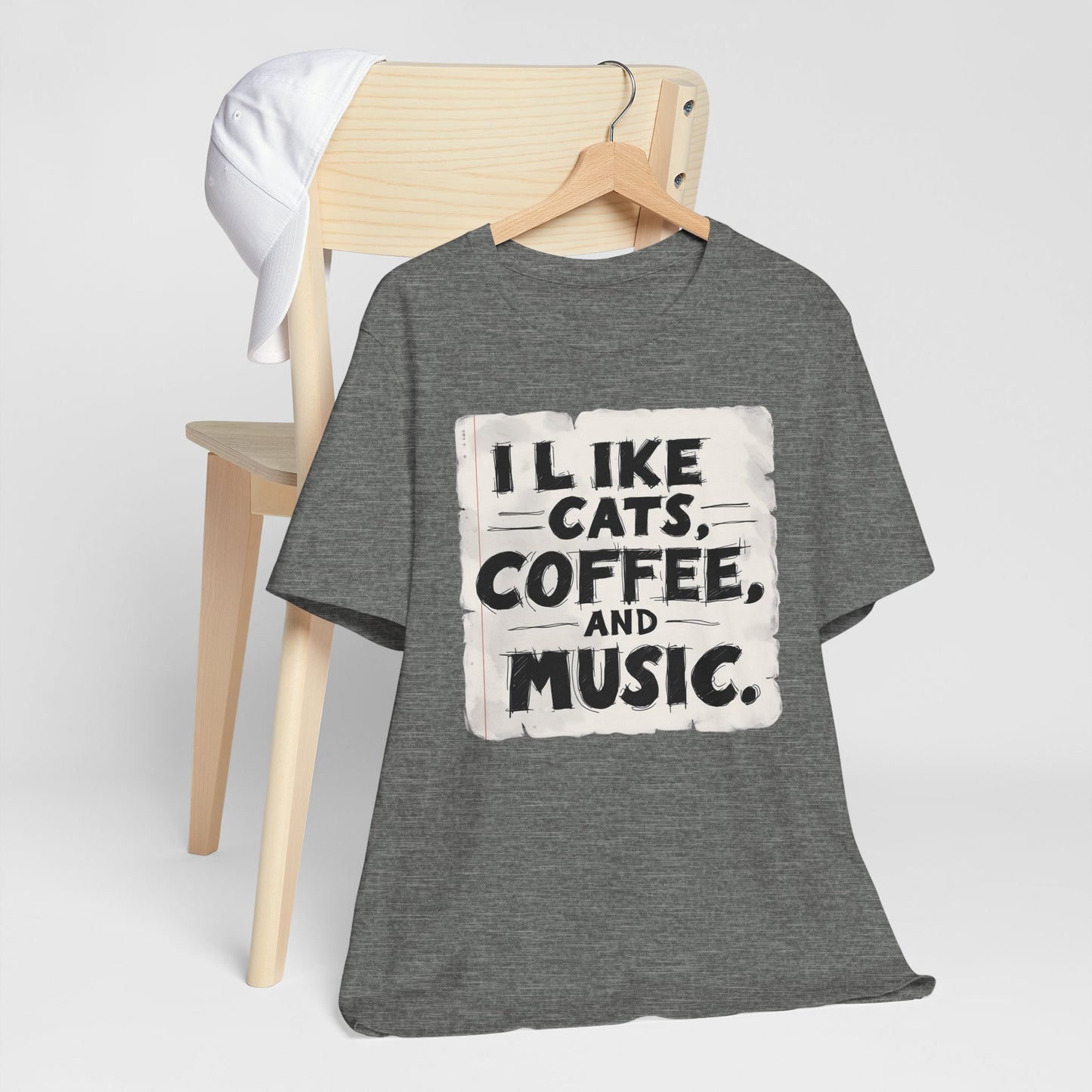 Coffee, Cats and Music T-Shirt
