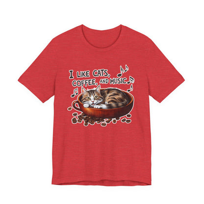 Coffee, Cats and Music IV T-Shirt