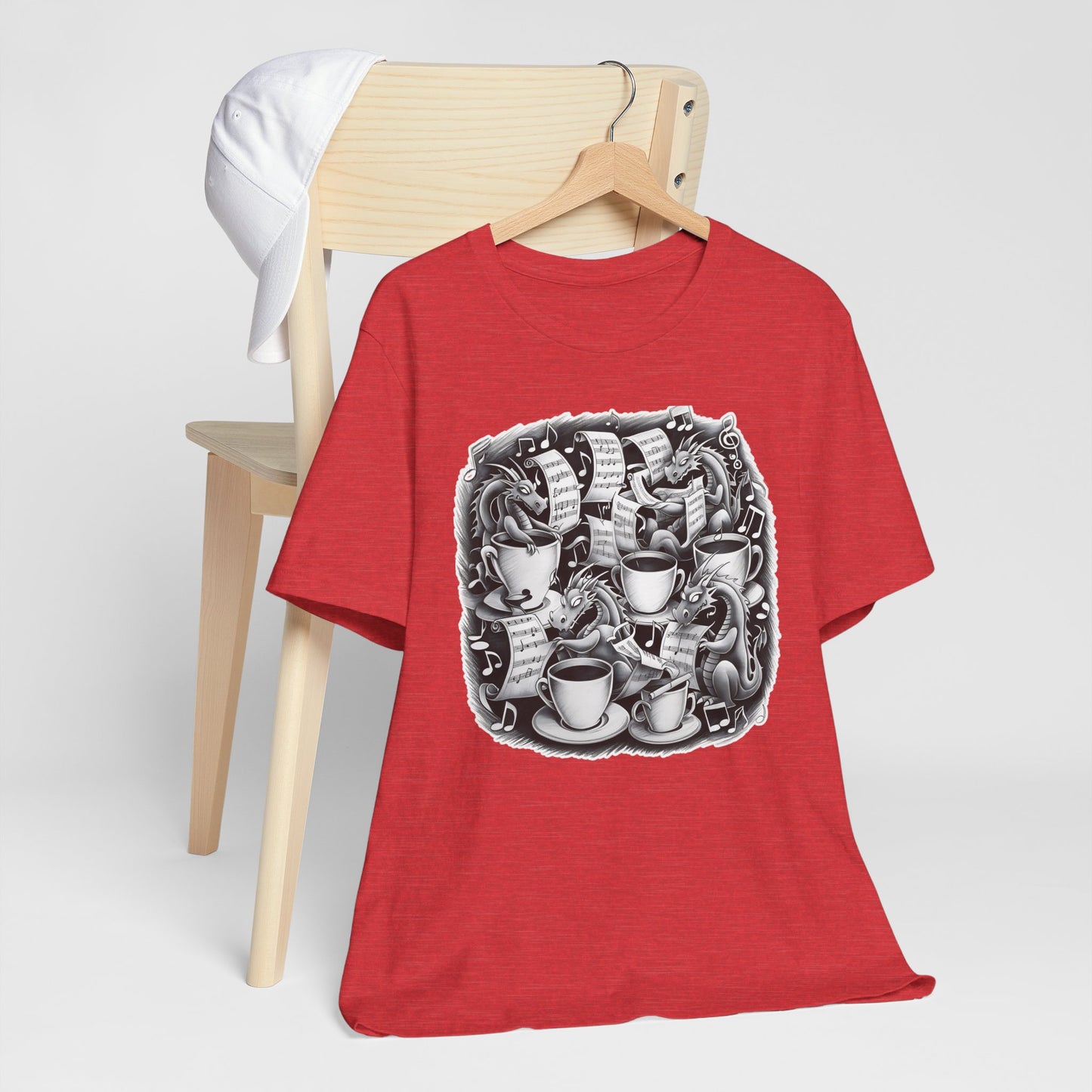 Dragons and Coffee V T-Shirt
