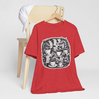 Dragons and Coffee V T-Shirt