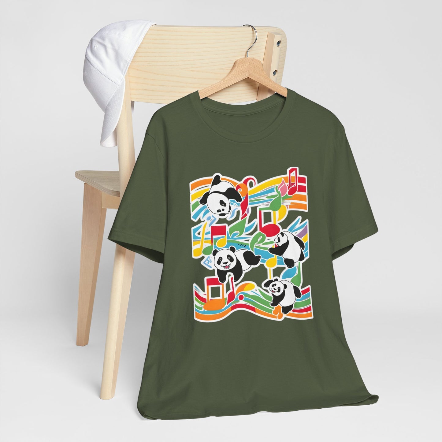 Colorful Panda V T-Shirt