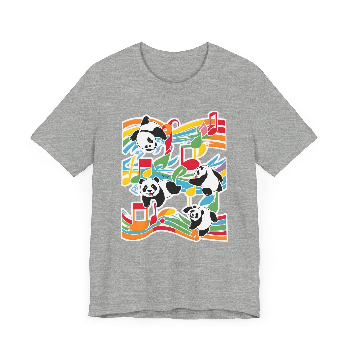 Colorful Panda V T-Shirt
