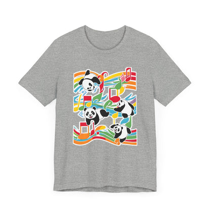 Colorful Panda V T-Shirt