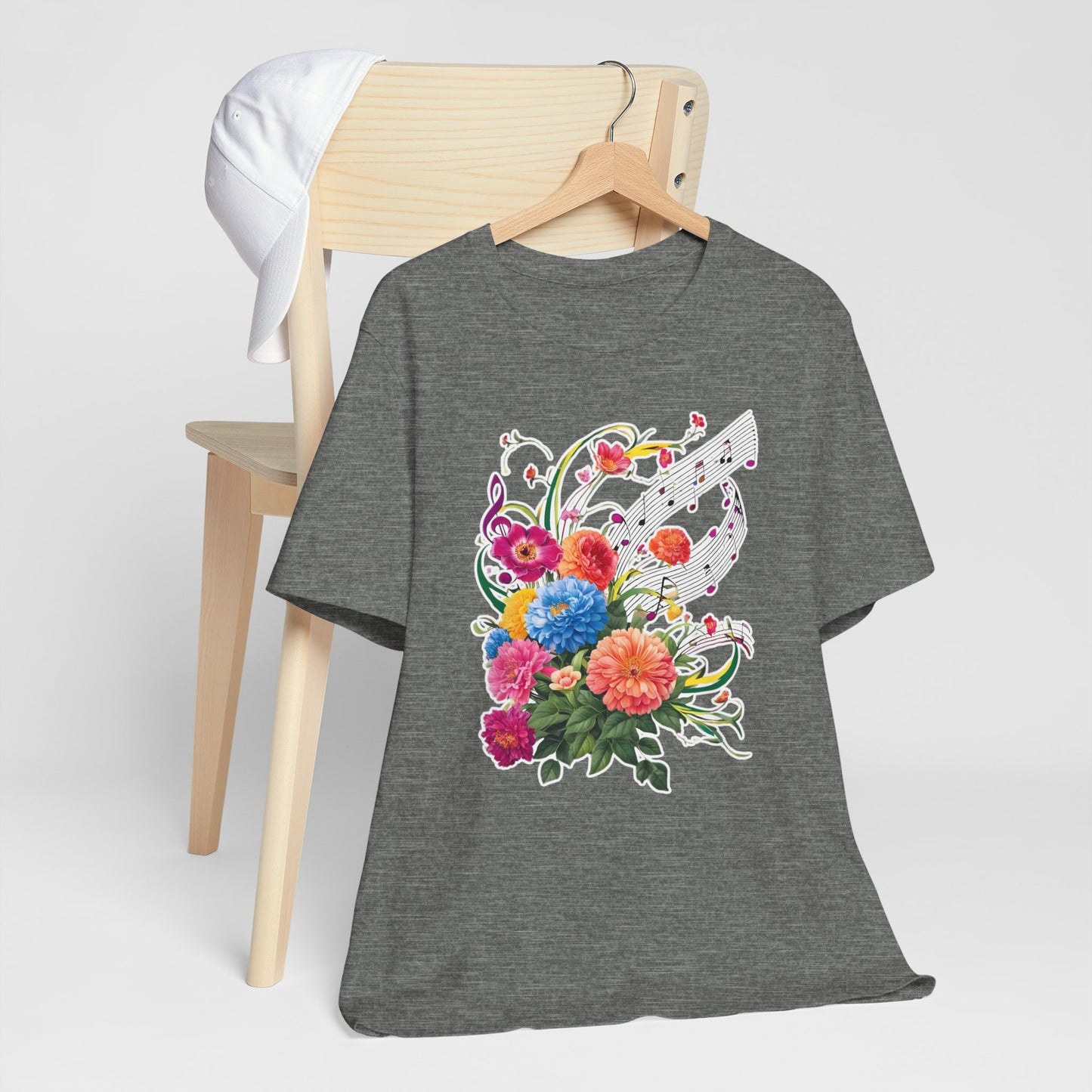 Flower and Music V T-Shirt
