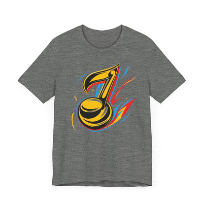 Gold and Pink Music Note T-Shirt