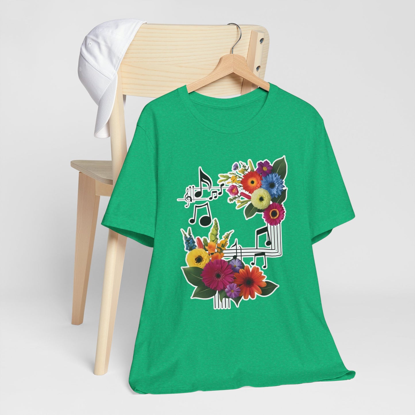 Flower and Music T-Shirt