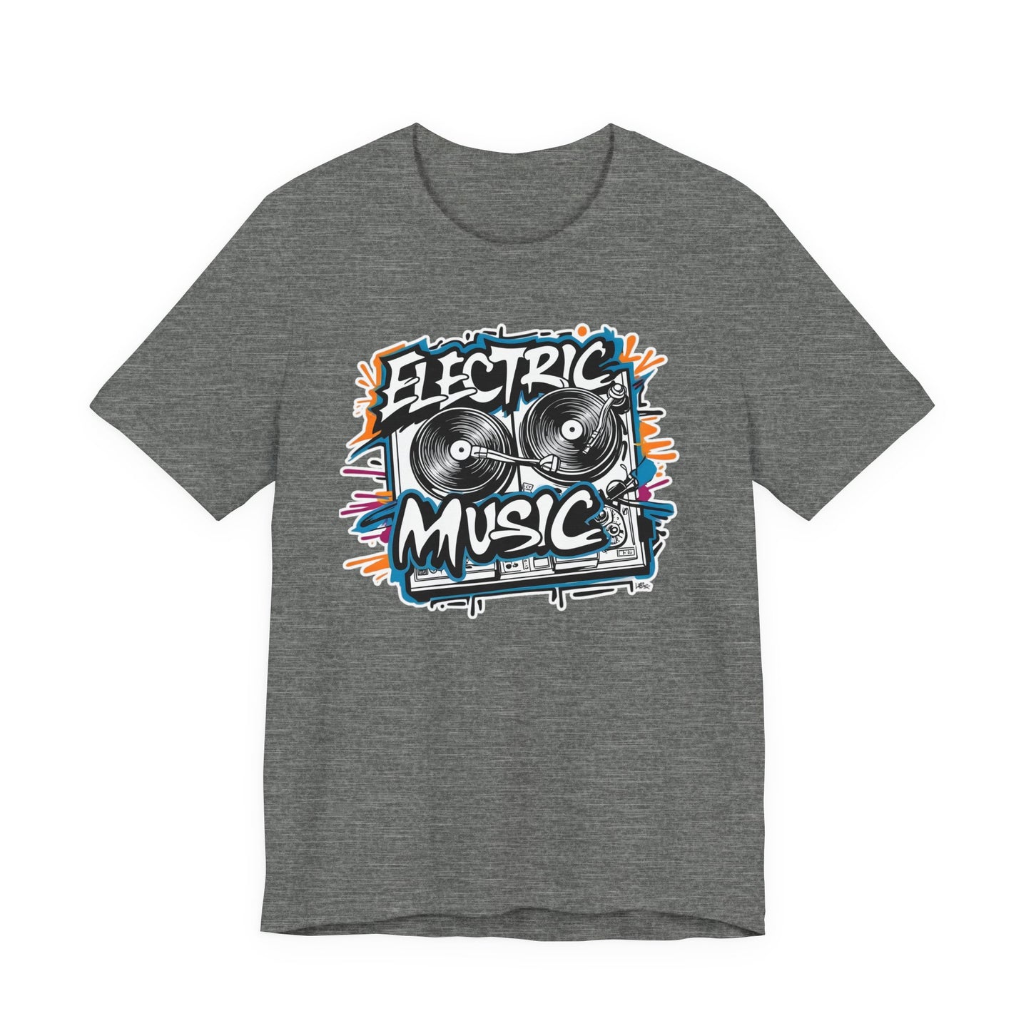 Gray Vinyl Record T-Shirt