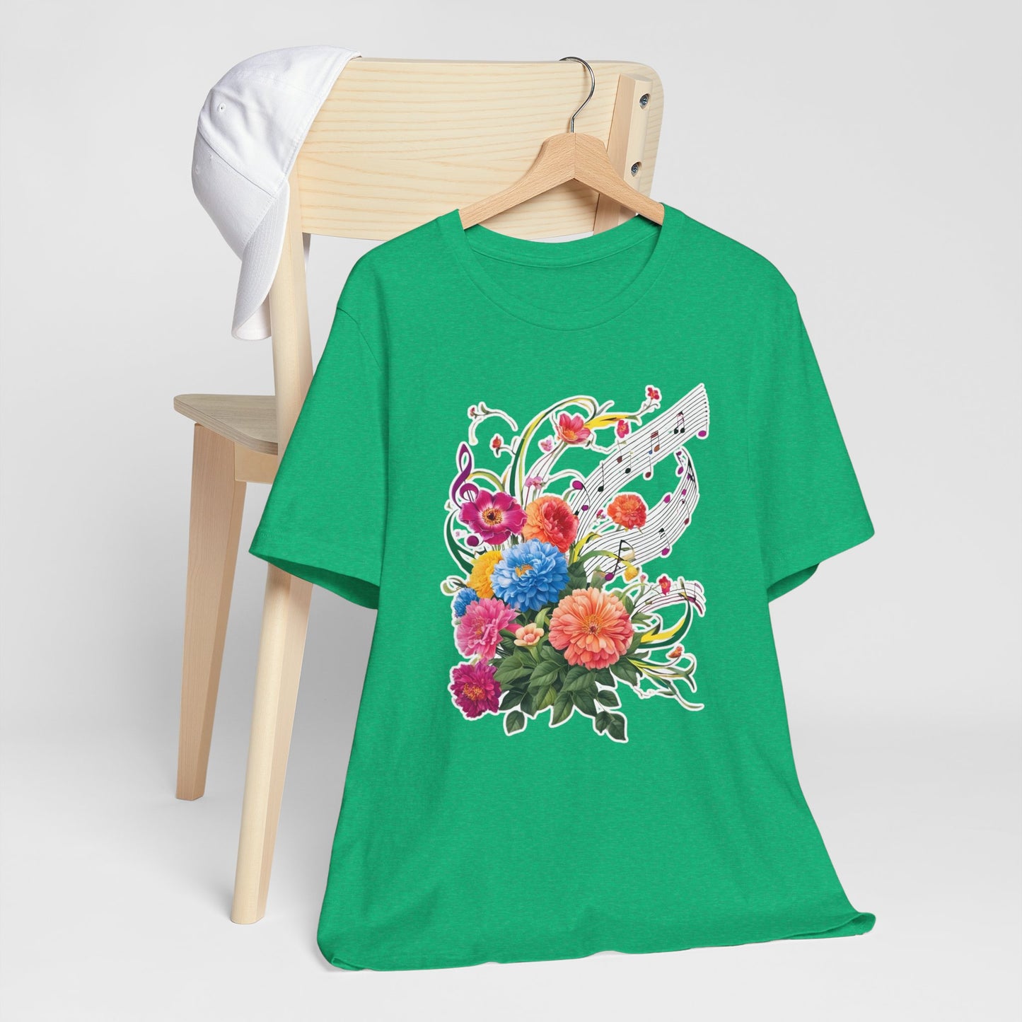 Flower and Music V T-Shirt