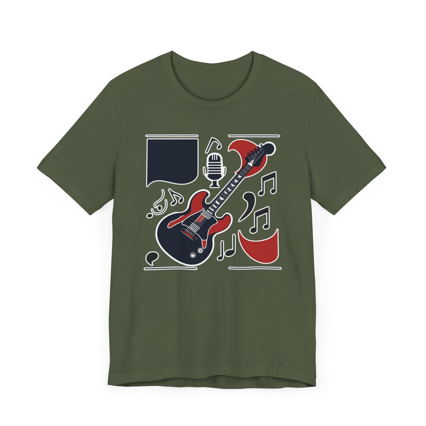 Black & Red Guitar T-Shirt