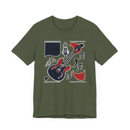 Black & Red Guitar T-Shirt