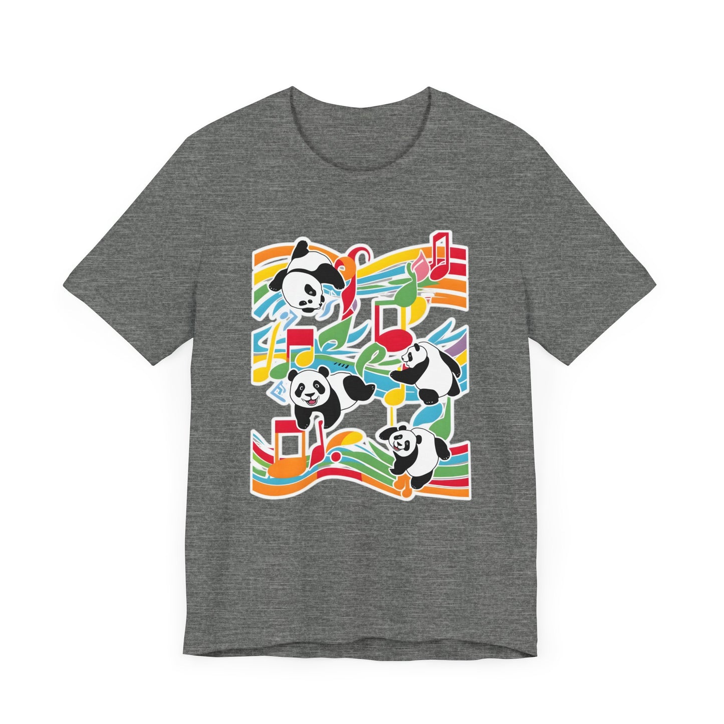 Colorful Panda V T-Shirt