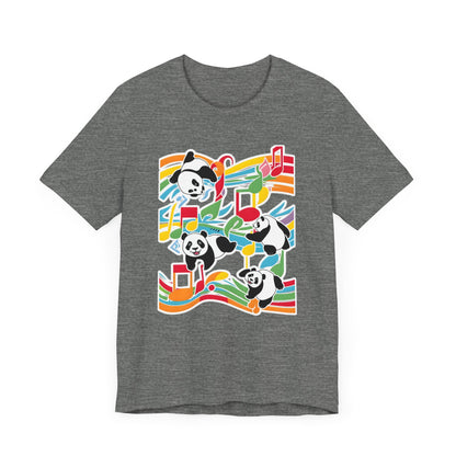 Colorful Panda V T-Shirt