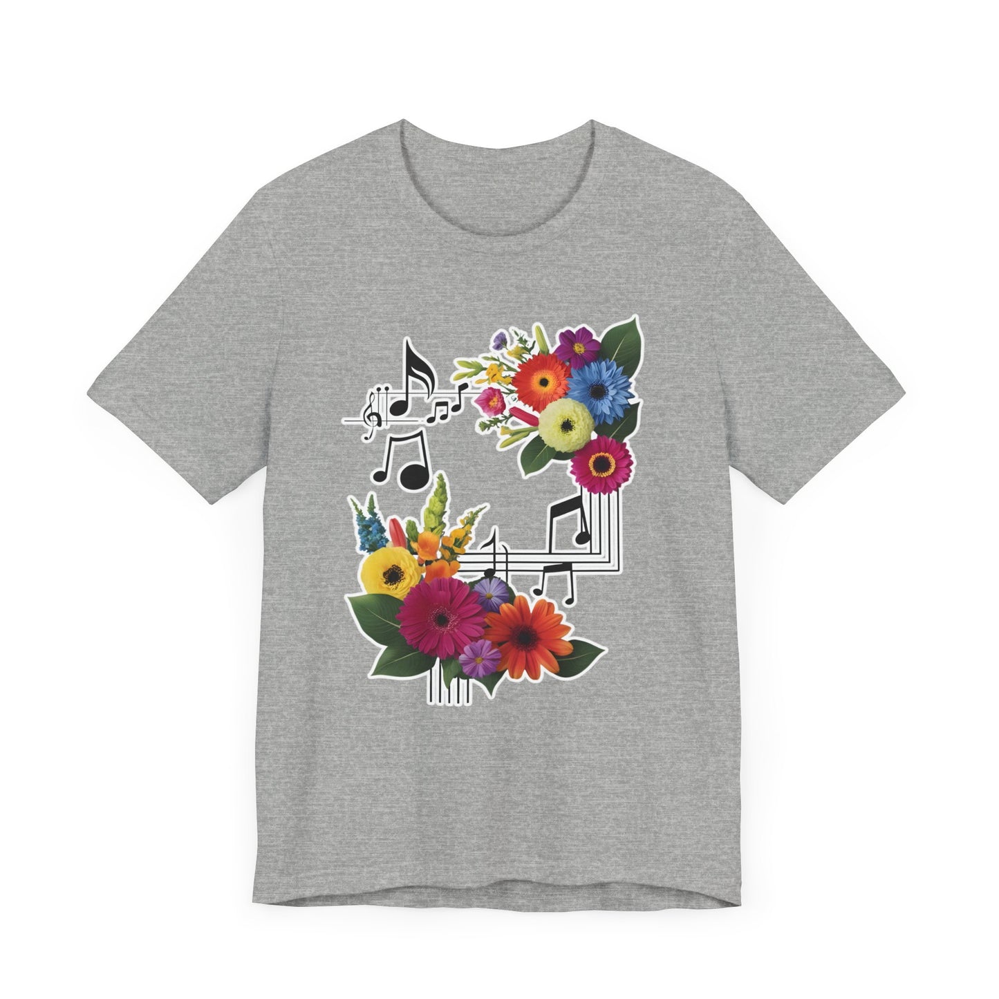 Flower and Music T-Shirt