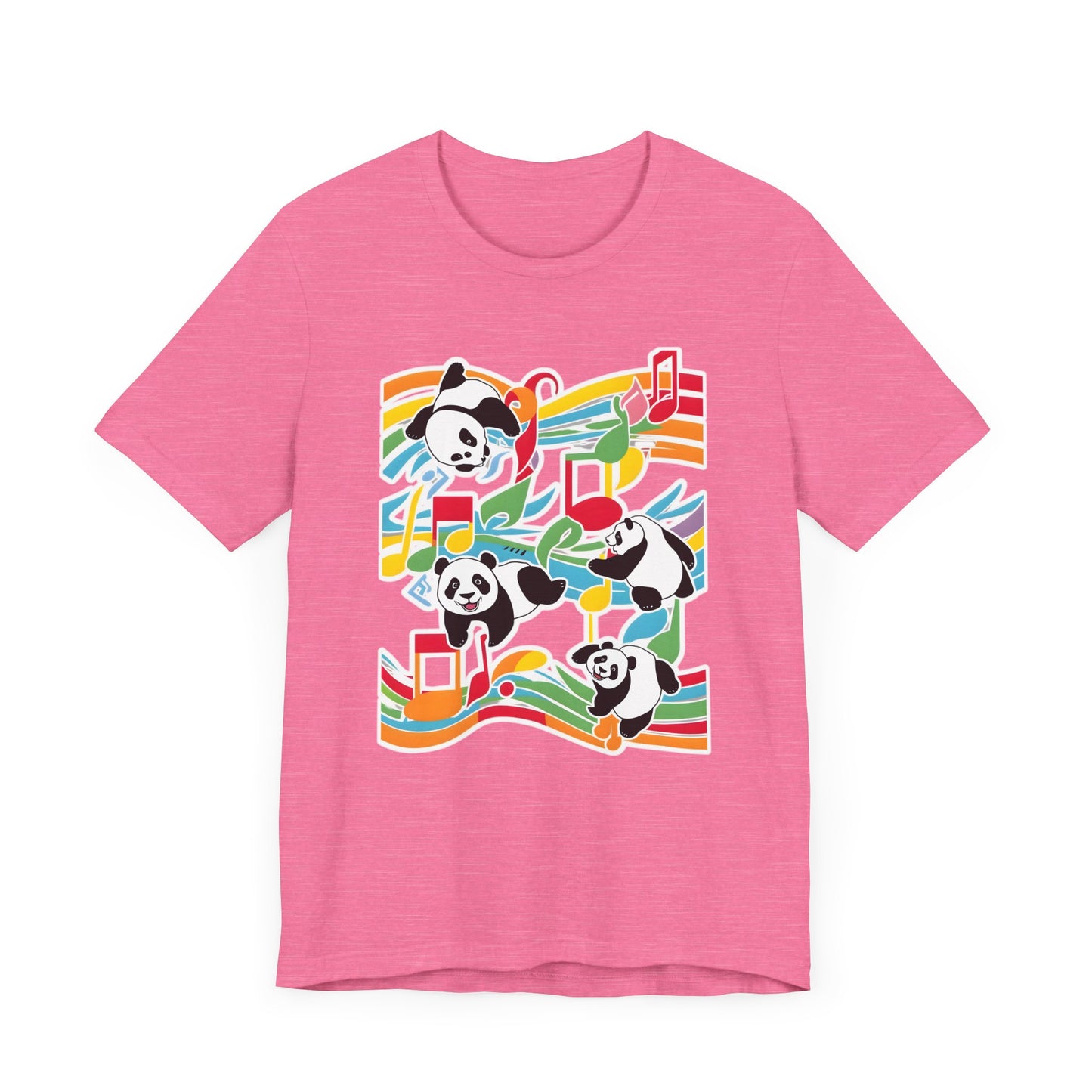 Colorful Panda V T-Shirt