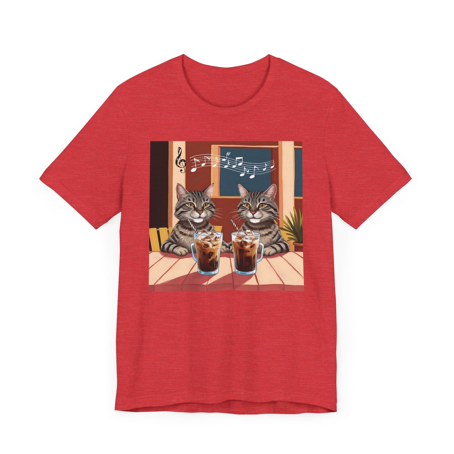 Two Cats and Coffee T-Shirt