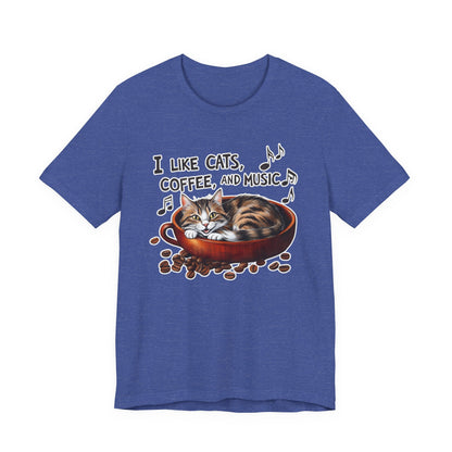 Coffee, Cats and Music IV T-Shirt