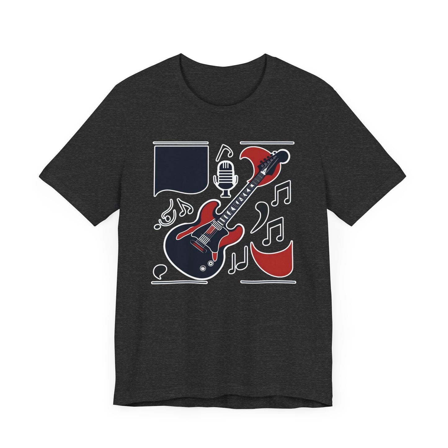 Black & Red Guitar T-Shirt