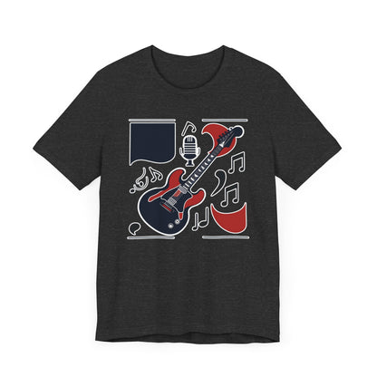 Black & Red Guitar T-Shirt