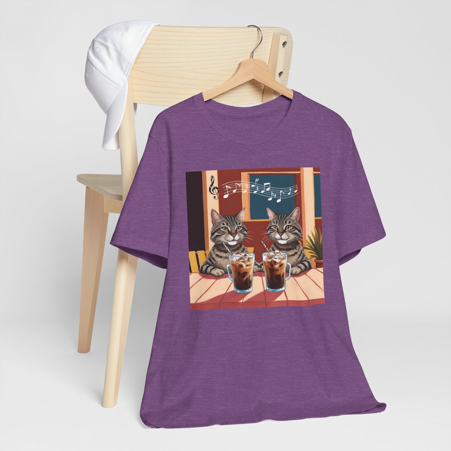 Two Cats and Coffee T-Shirt