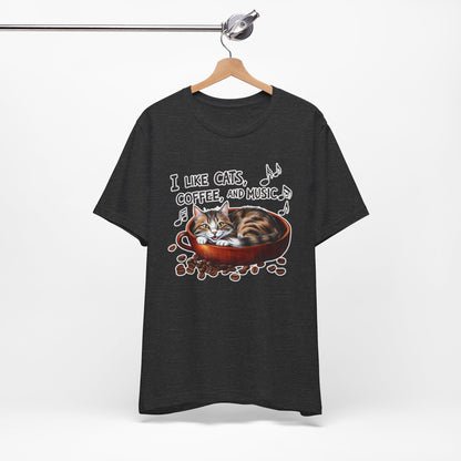 Coffee, Cats and Music IV T-Shirt