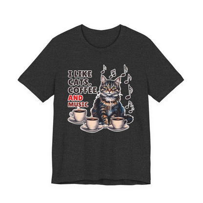 Coffee, Cats and Music II T-Shirt