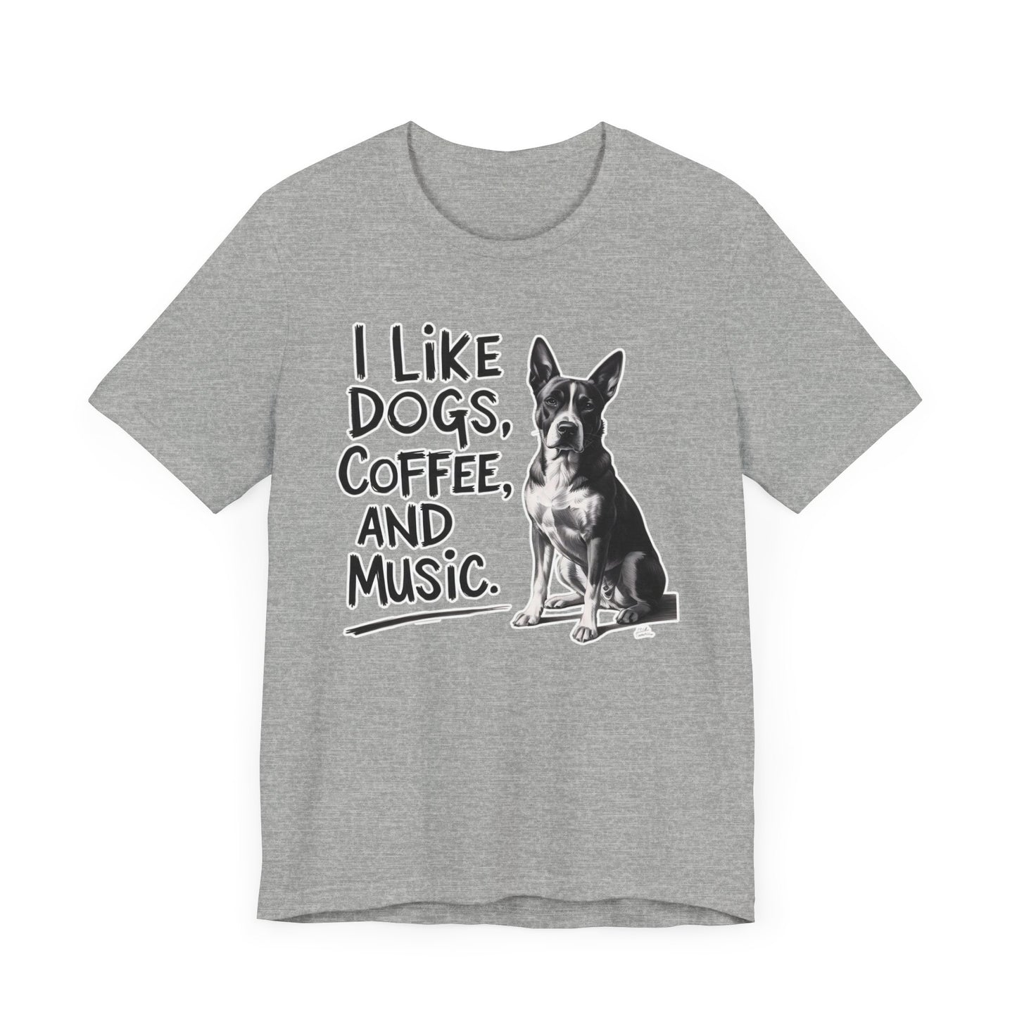 Dog, Coffee and Music T-Shirt