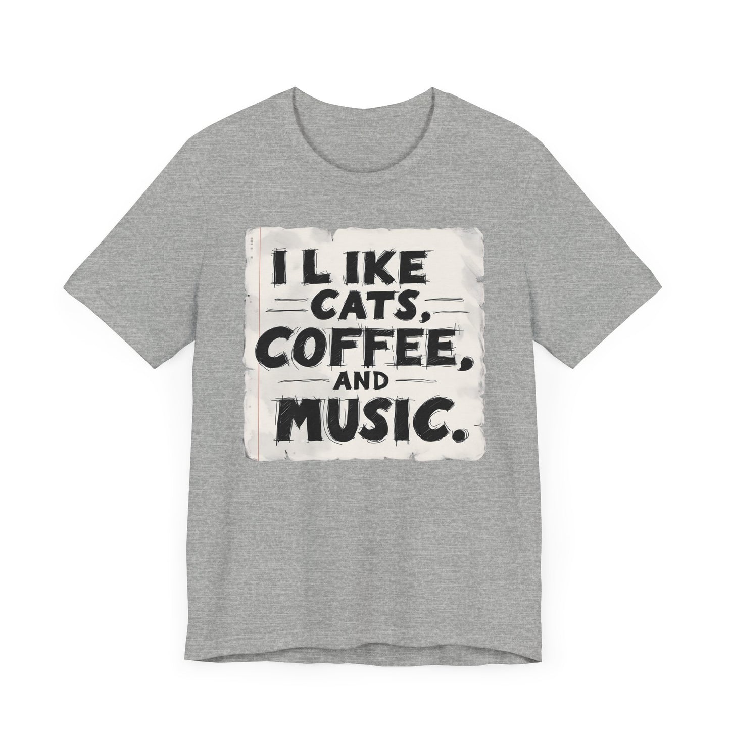 Coffee, Cats and Music T-Shirt