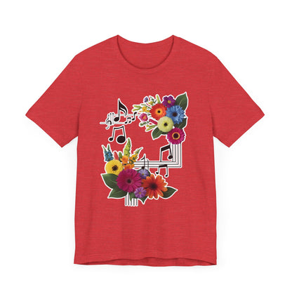 Flower and Music T-Shirt