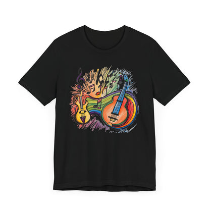 Color Guitars and Notes T-Shirt