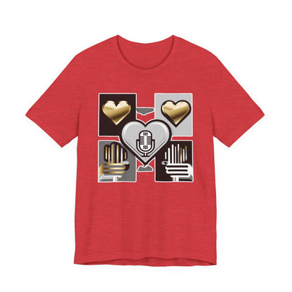 Gold Heart Kpop T-Shirt