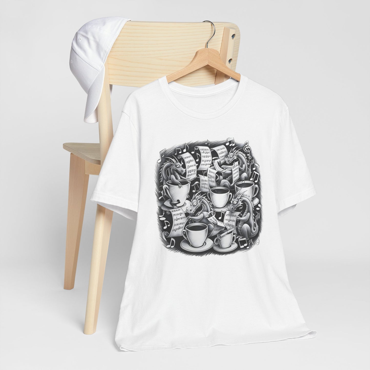 Dragons and Coffee V T-Shirt