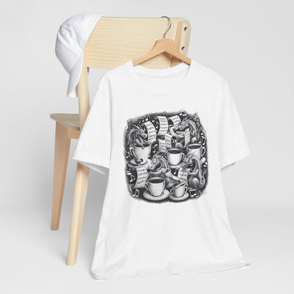 Dragons and Coffee V T-Shirt