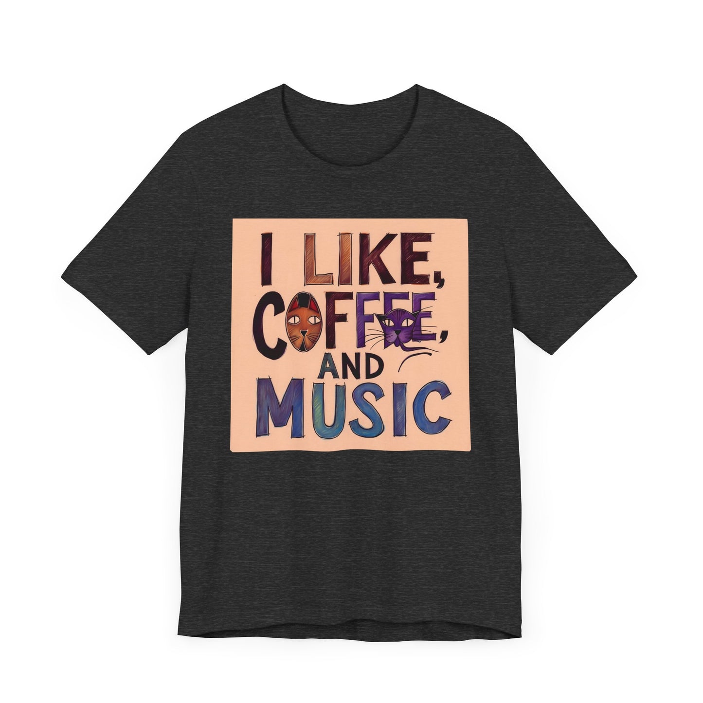 Coffee, Cats and Music VI T-Shirt