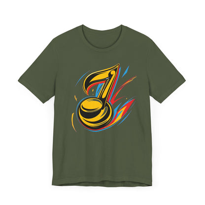 Gold and Pink Music Note T-Shirt