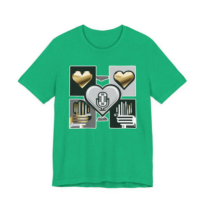 Gold Heart Kpop T-Shirt