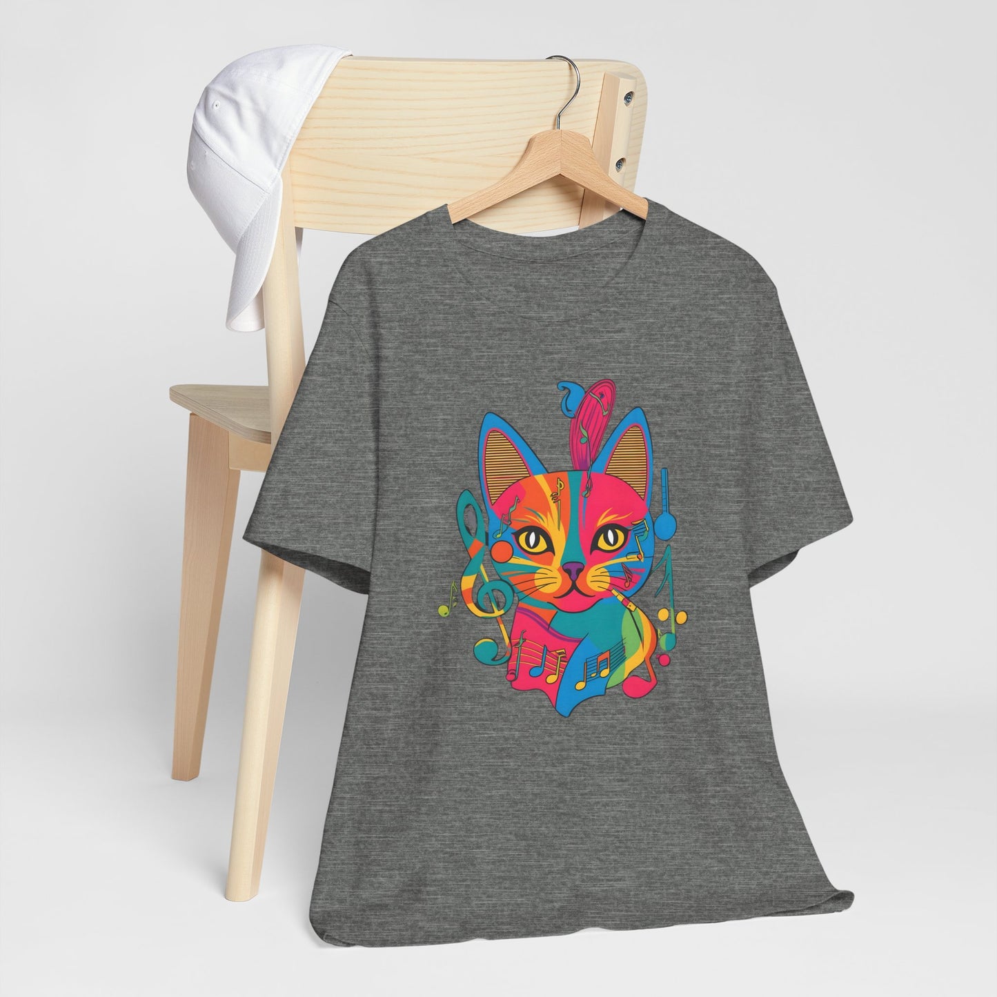 Colorful Cat V T-Shirt