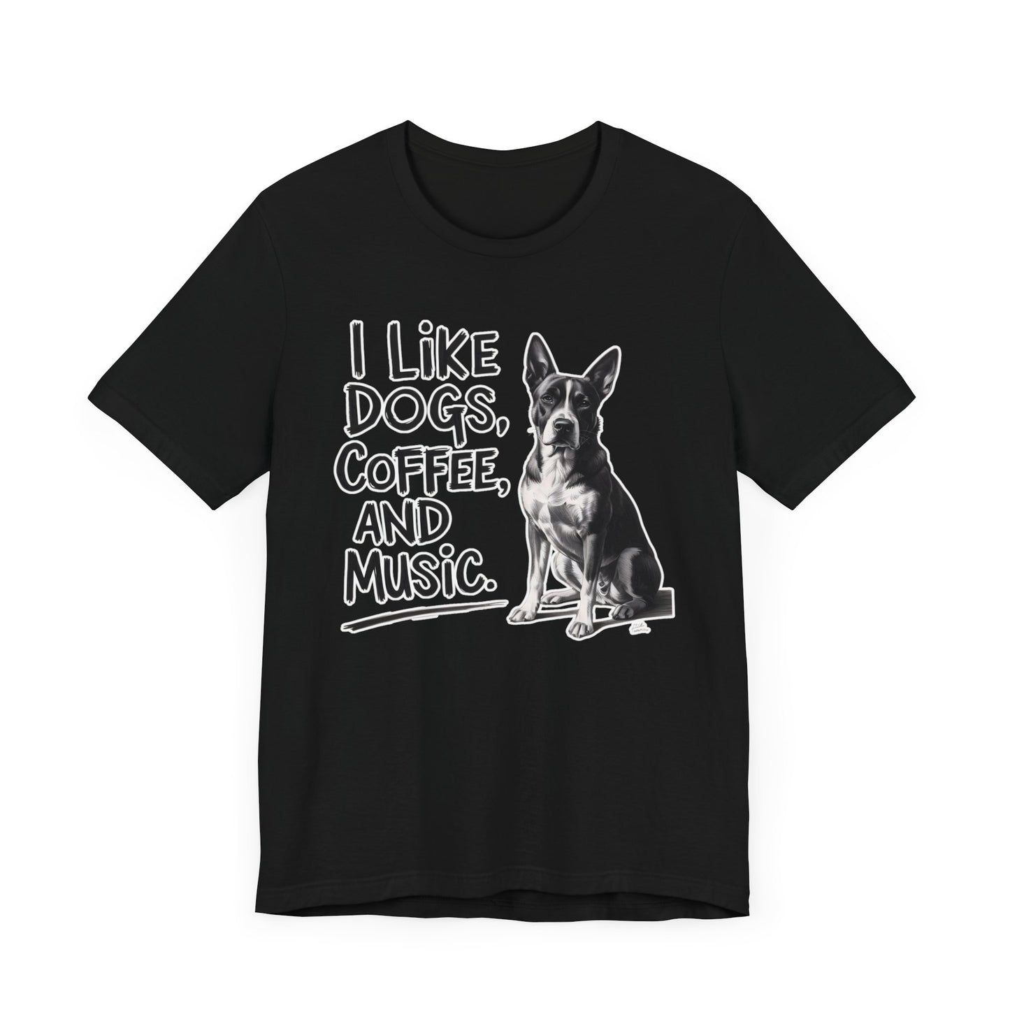 Dog, Coffee and Music T-Shirt