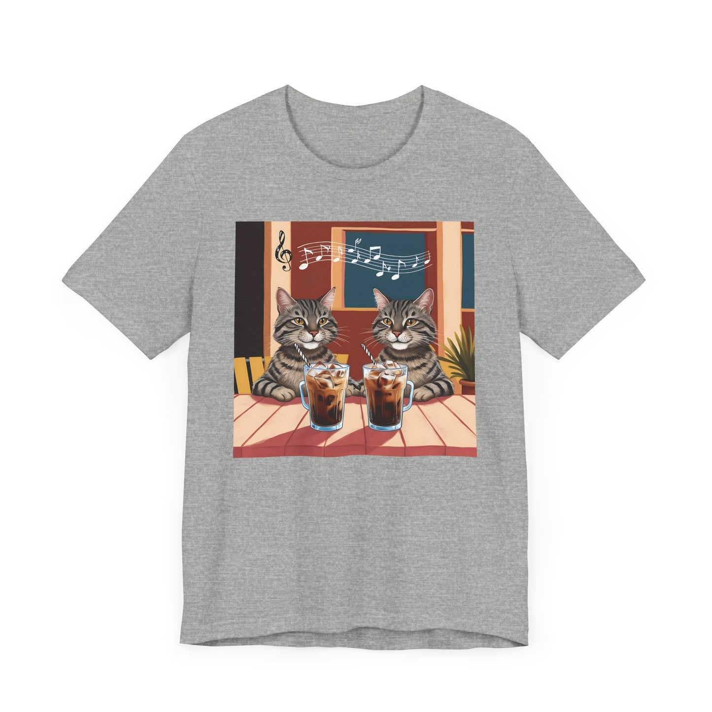 Two Cats and Coffee T-Shirt