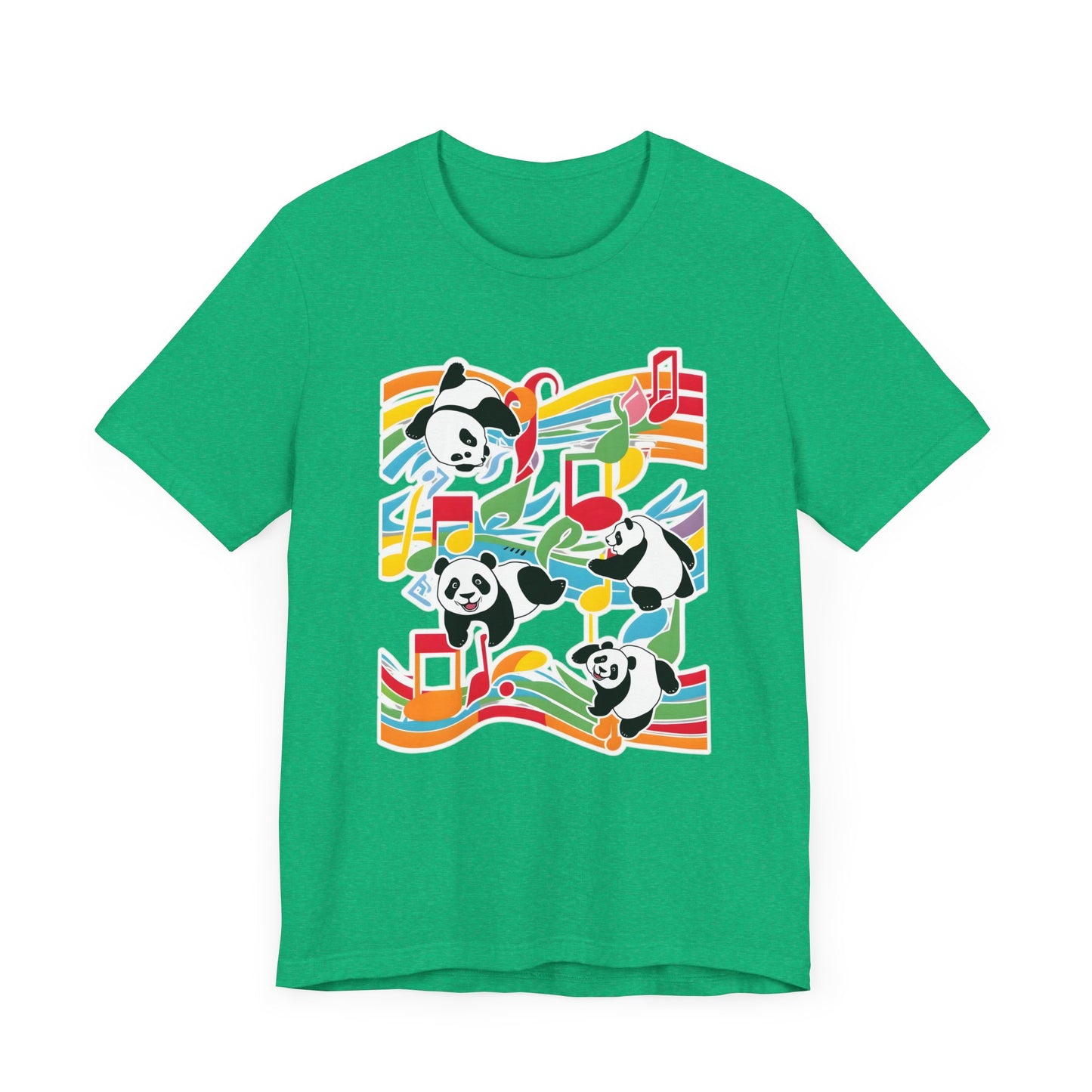 Colorful Panda V T-Shirt