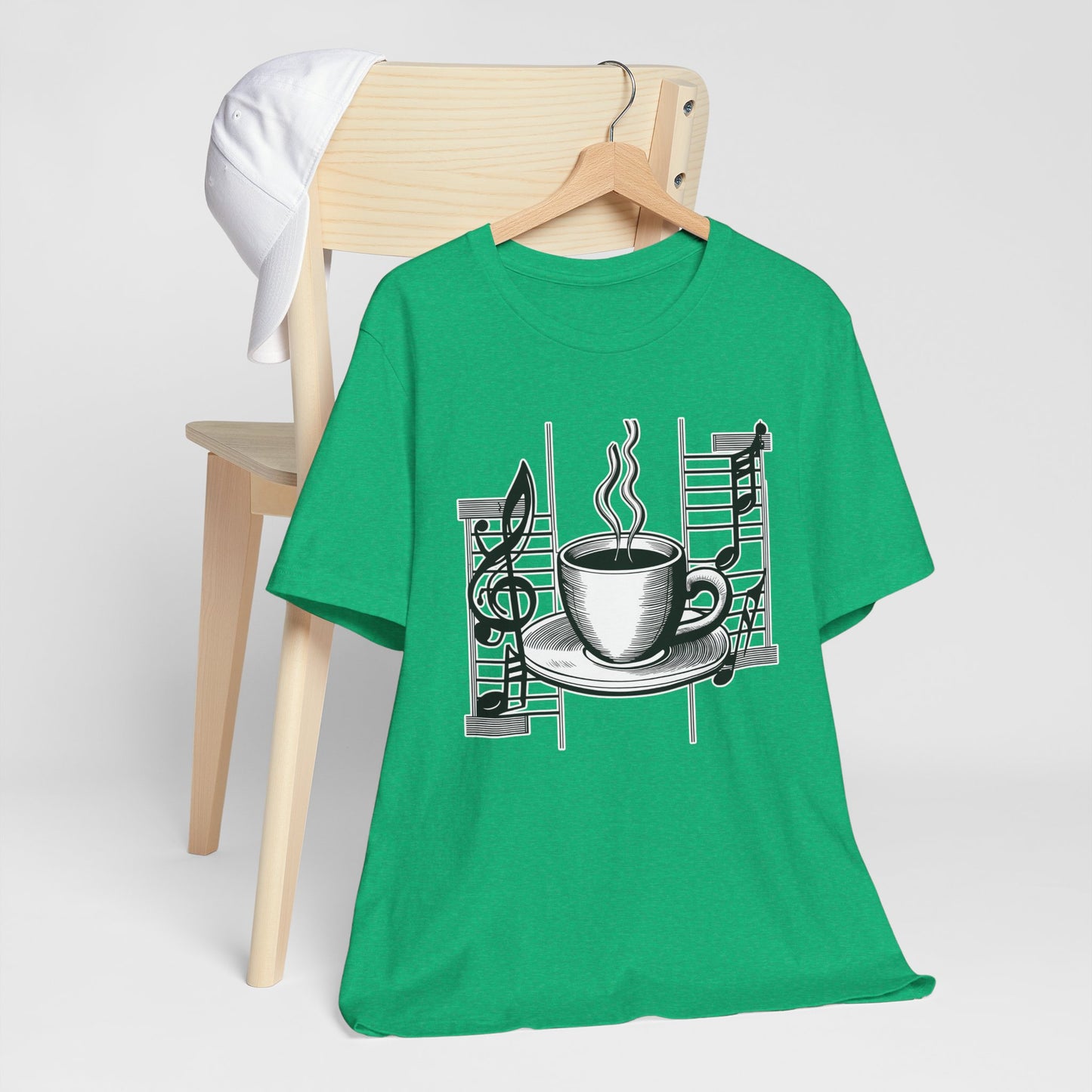 Coffee and Music Notes T-Shirt