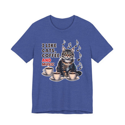 Coffee, Cats and Music II T-Shirt