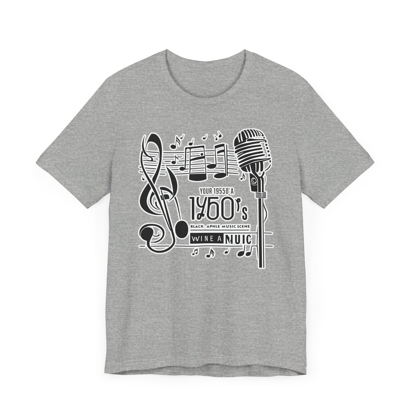 Music Note and Microphone T-Shirt