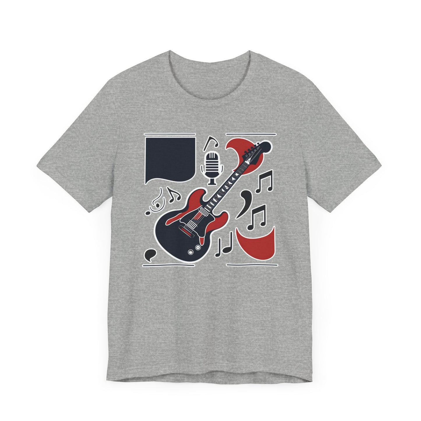 Black & Red Guitar T-Shirt