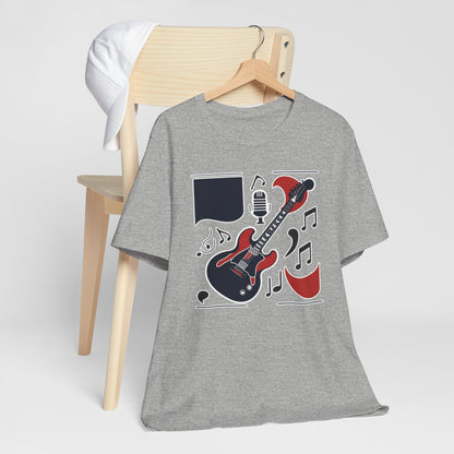 Black & Red Guitar T-Shirt