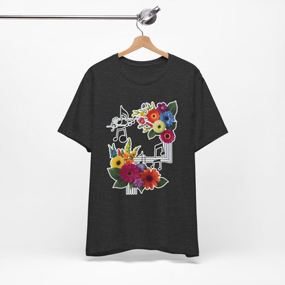 Flower and Music T-Shirt