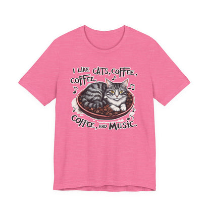 Coffee, Cats and Music III T-Shirt